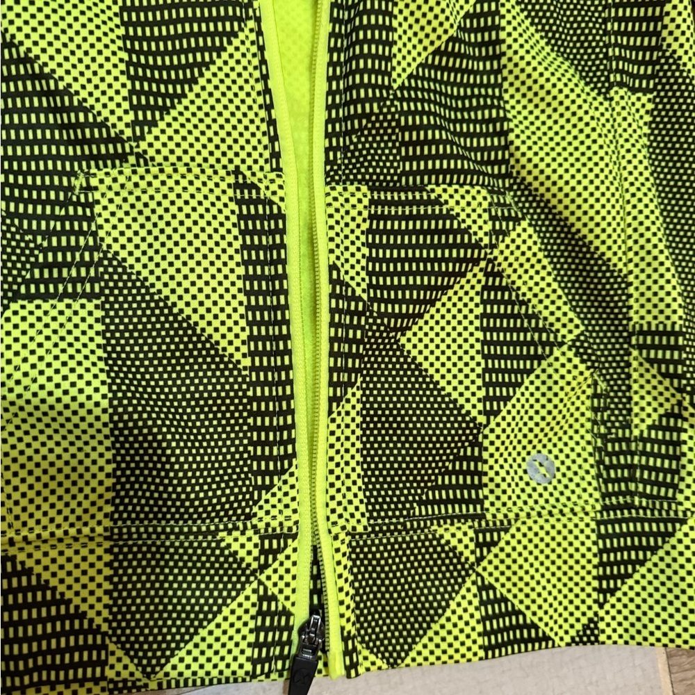 Kids’ Xersion Bright Yellow and Black Checkered Jacket - Picture 2 of 4
